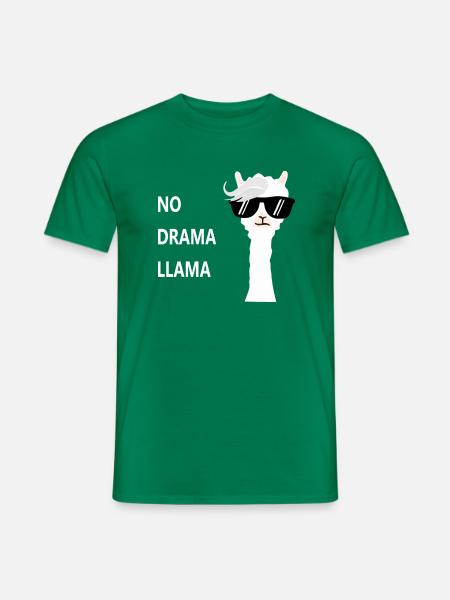 Funny Llama - Men's T-Shirt - kelly green