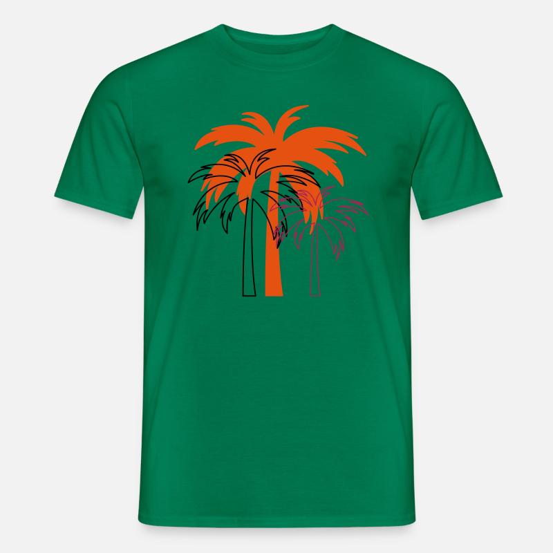conception de palmier 02 - T-shirt homme - vert