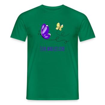 nature conservation - Men's T-Shirt - kelly green - Front - AI Model Male 178 dark (178cm)