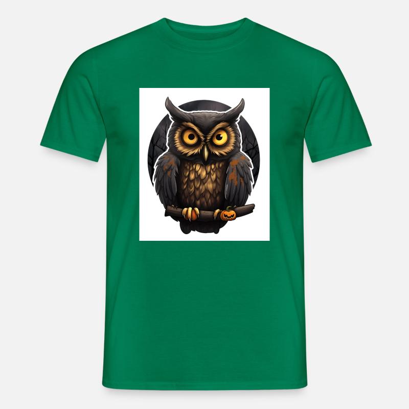 Eule - Männer T-Shirt - Kelly Green