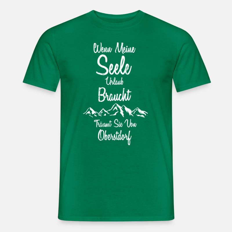 Seele in Oberstdorf - Männer T-Shirt - Kelly Green