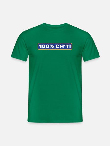 100% Ch'ti - Nord pas de calais - T-shirt homme - vert
