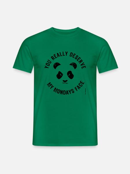 Mondays Face - Men's T-Shirt - kelly green