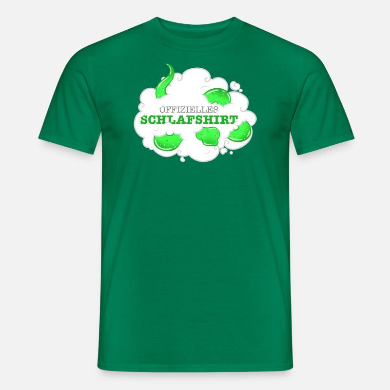 Sleeping snake on a cloud - Men’s T-shirt - kelly green