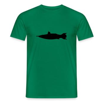 Fantasie Unterseeboot, Silhouette - Männer T-Shirt - Kelly Green - Vorne - AI Model Male 178 dark (178cm)