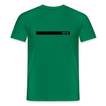 old AF Text Logo - Männer T-Shirt - Kelly Green - Vorne - AI Model Male 178 dark (178cm)