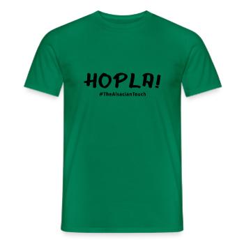 Hopla ! - T-shirt homme - vert - Devant - AI Model Male 178 dark (178cm)