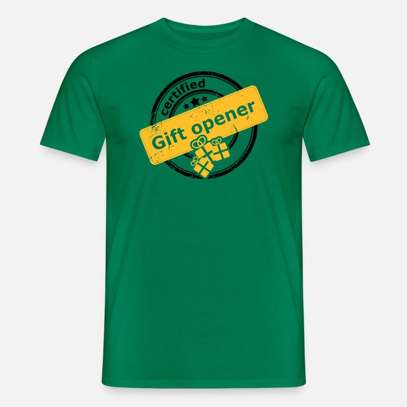 Certified gift opener - Männer T-Shirt - Kelly Green