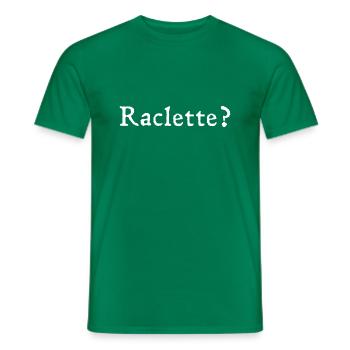 Raclette ? - T-shirt homme - vert - Devant - AI Model Male 178 dark (178cm)
