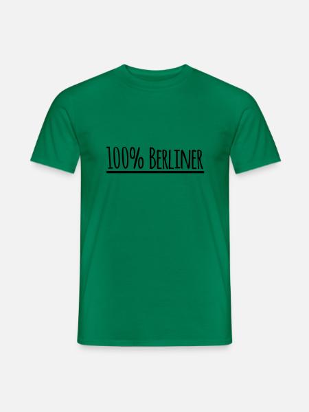 100% Berliner - Männer T-Shirt - Kelly Green