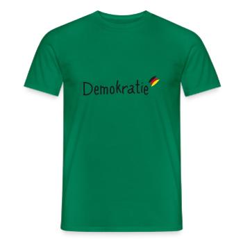Demokratie - Männer T-Shirt - Kelly Green - Vorne - AI Model Male 178 dark (178cm)