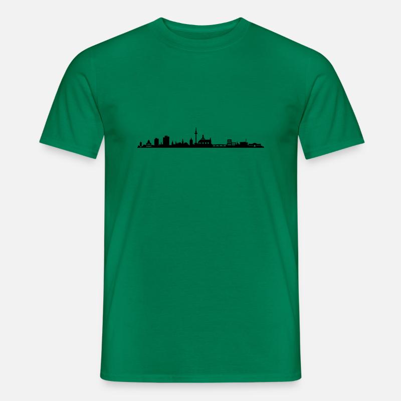 Skyline - Mannheim - Männer T-Shirt - Kelly Green