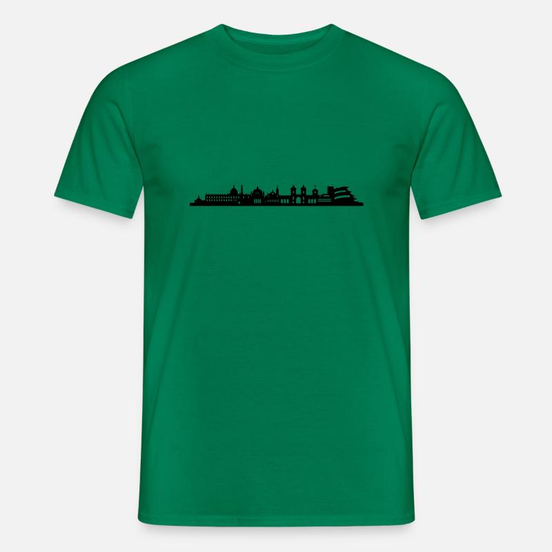 Skyline Potsdam lang - Männer T-Shirt - Kelly Green