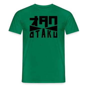 Otaku Japan Japanese Katakana Anime Manga - Men's T-Shirt - kelly green - Front - AI Model Male 178 dark (178cm)