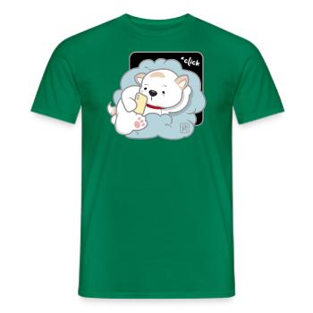 Hund koreanisch - japanischer Stil 03 - Männer T-Shirt - Kelly Green - Vorne - AI Model Male 178 dark (178cm)