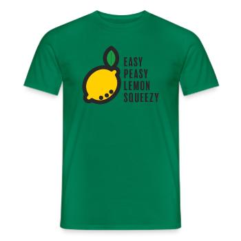 Easy Peasy Lemon Squeezy - Männer T-Shirt - Kelly Green - Vorne - AI Model Male 178 dark (178cm)