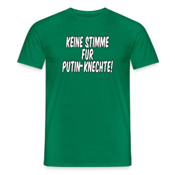 Keine Stimme für Putin Knechte - Männer T-Shirt - Kelly Green - Vorne - AI Model Male 178 dark (178cm)