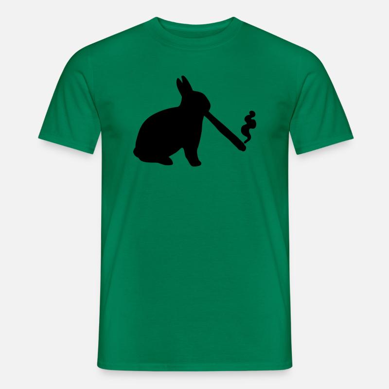 Handsome Rabbit - Männer T-Shirt - Kelly Green