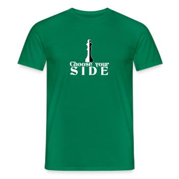 échecs - T-shirt homme - vert - Devant - AI Model Male 178 dark (178cm)