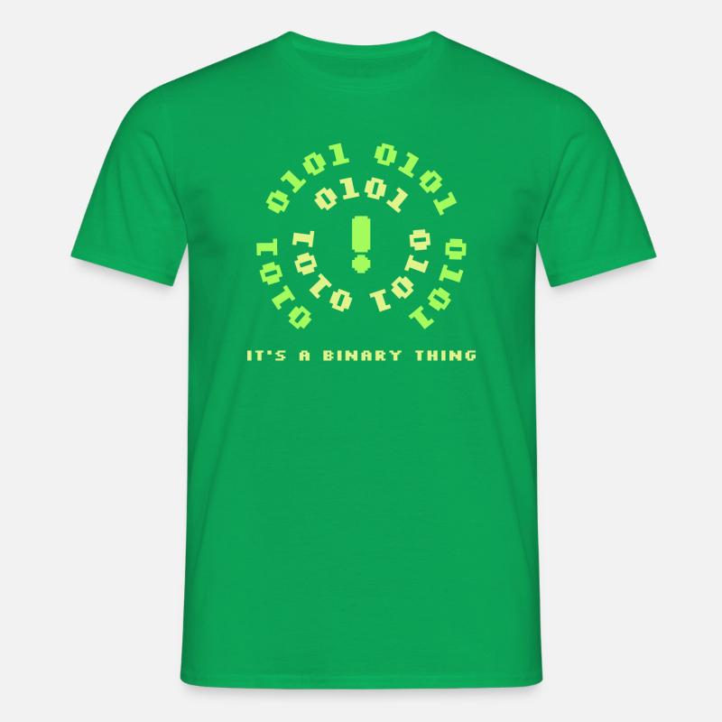 Binary design - Men's T-Shirt - kelly green