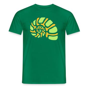 Marine Muschel - Männer T-Shirt - Kelly Green - Vorne - AI Model Male 178 dark (178cm)