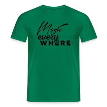Magic everywhere - Männer T-Shirt - Kelly Green - Vorne - AI Model Male 178 dark (178cm)