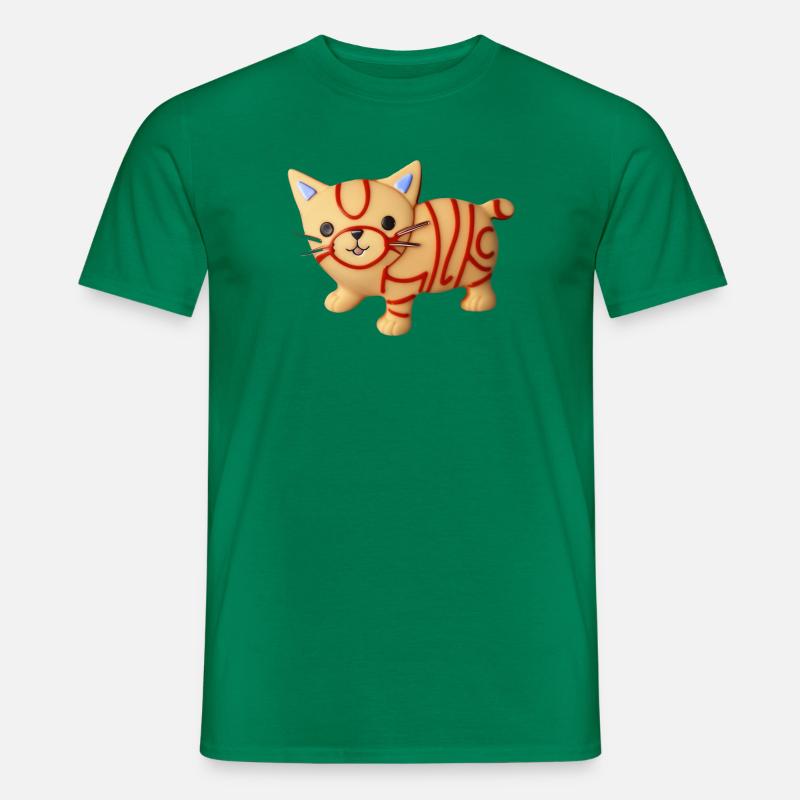 Liebe nette Katze - Männer T-Shirt - Kelly Green