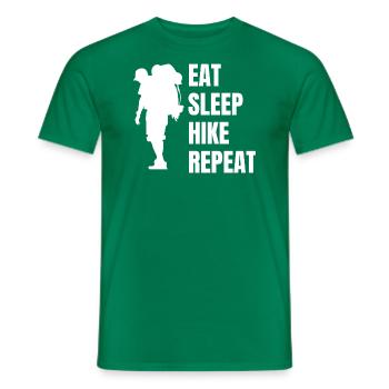 Wandern Bergwanderer Bergwandern Wanderung - Männer T-Shirt - Kelly Green - Vorne - AI Model Male 178 dark (178cm)