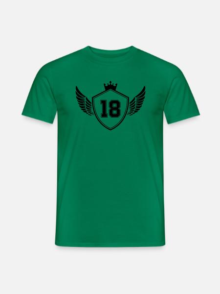 18 wappen - Männer T-Shirt - Kelly Green