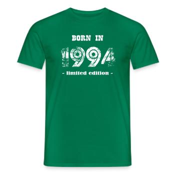 BORN IN 1994 - limited edition - Männer T-Shirt - Kelly Green - Vorne - AI Model Male 178 dark (178cm)