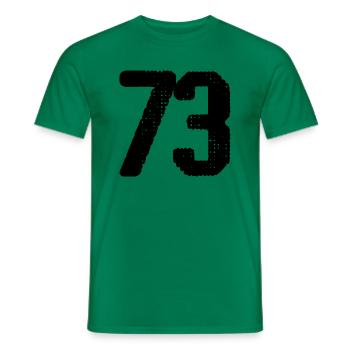 Maillot à 73 numéros - T-shirt homme - vert - Devant - AI Model Male 178 dark (178cm)
