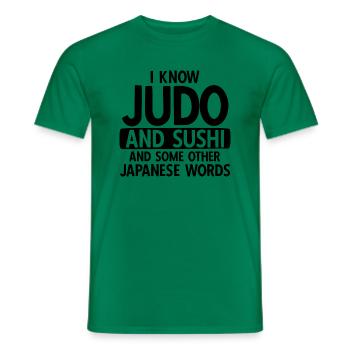 Japanischer Kampfsport Judo - Männer T-Shirt - Kelly Green - Vorne - AI Model Male 178 dark (178cm)