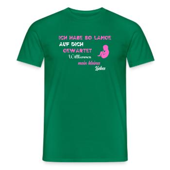 Ich habe so lange auf dich gewartet PNK WE - T-shirt homme - vert - Devant - AI Model Male 178 dark (178cm)