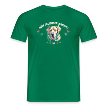 Mon toutou d'amour G1 WE - T-shirt homme - vert - Devant - AI Model Male 178 dark (178cm)
