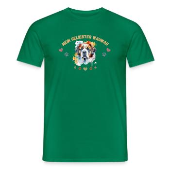 Mon toutou d'amour G6 WE - T-shirt homme - vert - Devant - AI Model Male 178 dark (178cm)