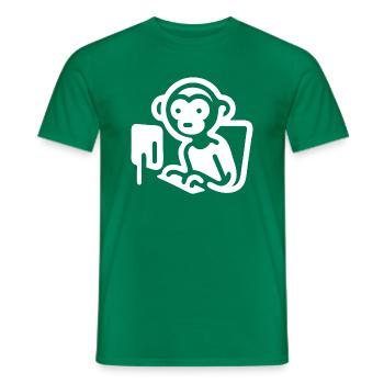 Code Affe - Männer T-Shirt - Kelly Green - Vorne - AI Model Male 178 dark (178cm)