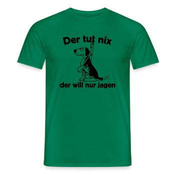 Tut nix - jagen - Männer T-Shirt - Kelly Green - Vorne - AI Model Male 178 dark (178cm)