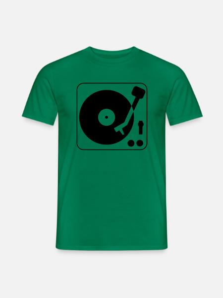 électrophone - T-shirt homme - vert