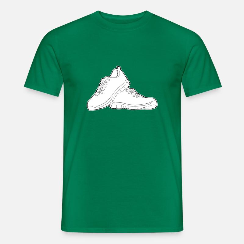 Running shoes Black Solid - Men's T-shirt - kelly green