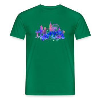 LONDON PASTEL - Männer T-Shirt - Kelly Green - Vorne - AI Model Male 178 dark (178cm)