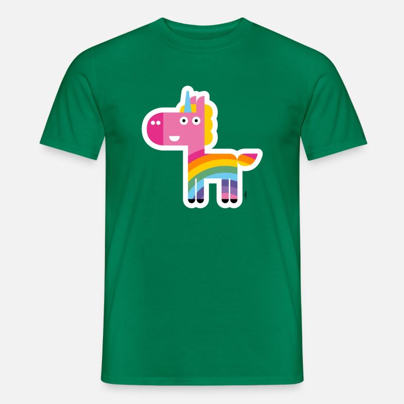 Einhorn-Iris - Männer T-Shirt - Kelly Green