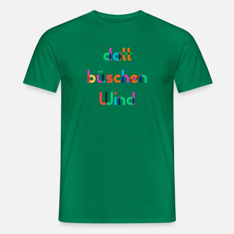 datt bueschen Wind - Männer T-Shirt - Kelly Green