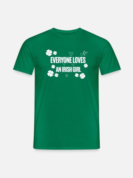 Everyone loves an irish girl - Männer T-Shirt - Kelly Green