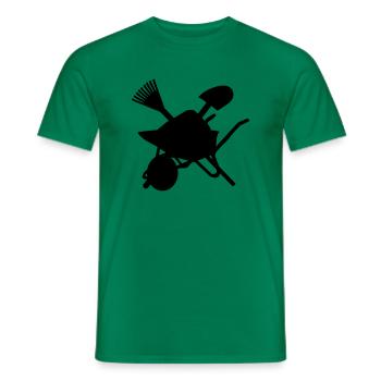 Gartenarbeit - Männer T-Shirt - Kelly Green - Vorne - AI Model Male 178 dark (178cm)