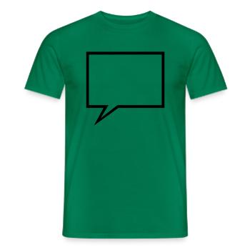droit bulle - T-shirt homme - vert - Devant - AI Model Male 178 dark (178cm)
