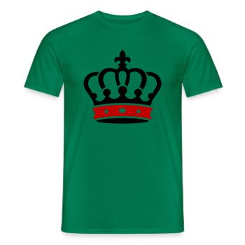Crown King Symbol - Men's T-Shirt - kelly green - Front - AI Model Male 178 dark (178cm)
