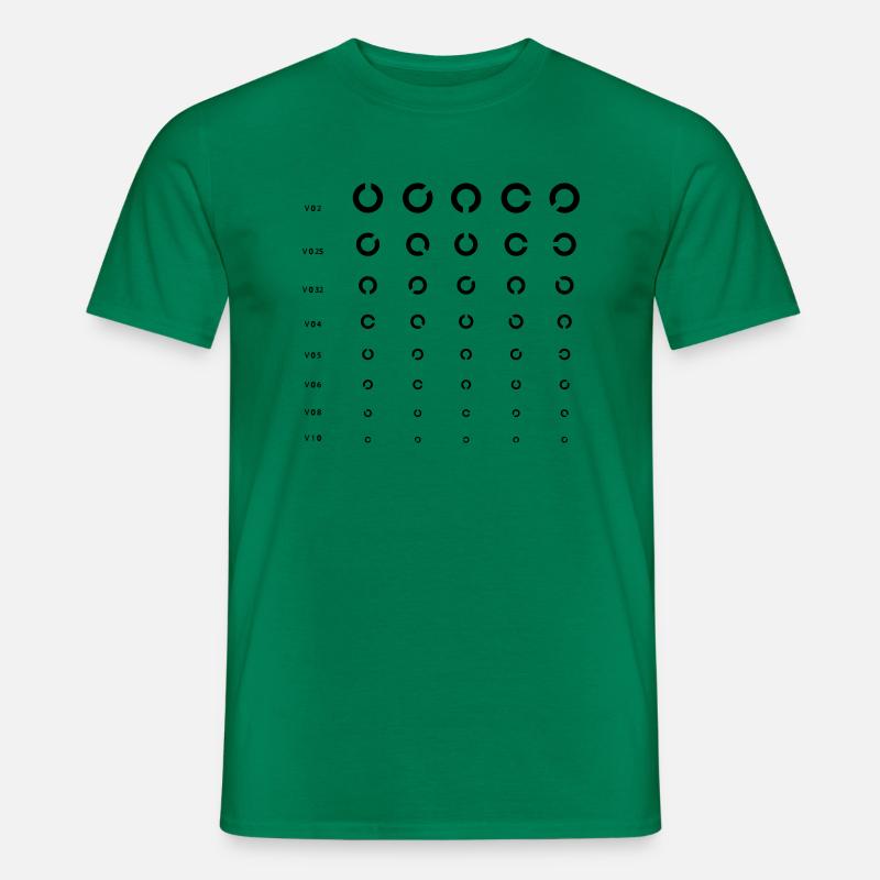 Sehtest C - Männer T-Shirt - Kelly Green