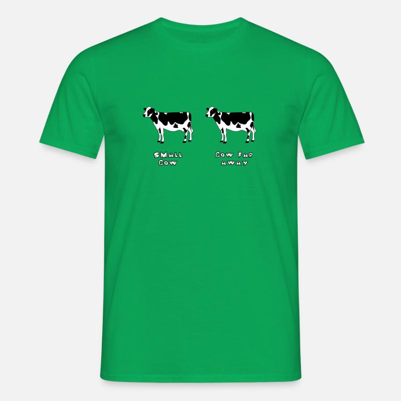 Kleine oder weit entfernte Kuh? - Männer T-Shirt - Kelly Green