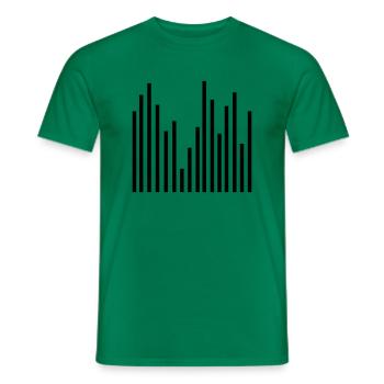 Statistik - Männer T-Shirt - Kelly Green - Vorne - AI Model Male 178 dark (178cm)