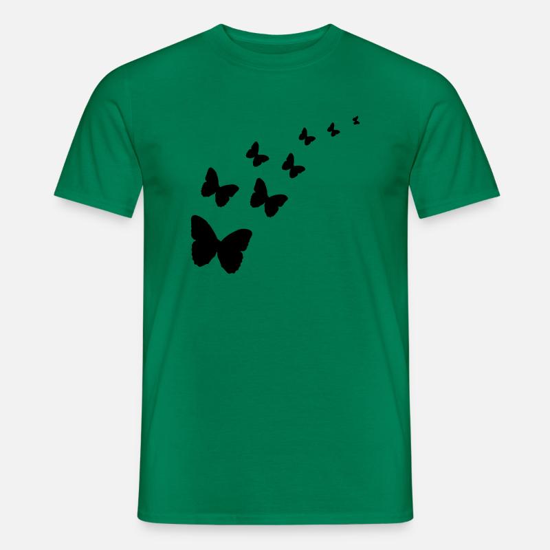 Schmetterlinge - Männer T-Shirt - Kelly Green